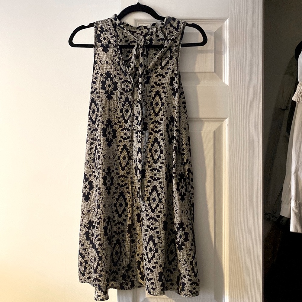 Classy geometric RETRO Smock dress // SZ S-M